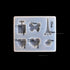 6 Cavity Jewellery keychain mould